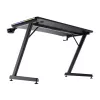 Ορθογώνιο τραπέζι TRUST GXT 709 LUMINUS μαύρο 1200x600x740 mm