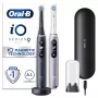 Ηλεκτρική Οδοντόβουρτσα Oral-B iO 9 Ενηλίκων Περιστρεφόμενη, 2 Λαβές, 2 Κεφαλές Βούρτσας, Ενσωματωμένη Μπαταρία, 3 Ώρες Χρόνος Φόρτισης, Μαύρο/Rose