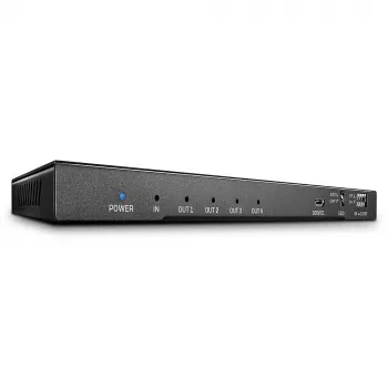 Lindy 4-Port HDMI 18G Splitter με ήχο και downscaling