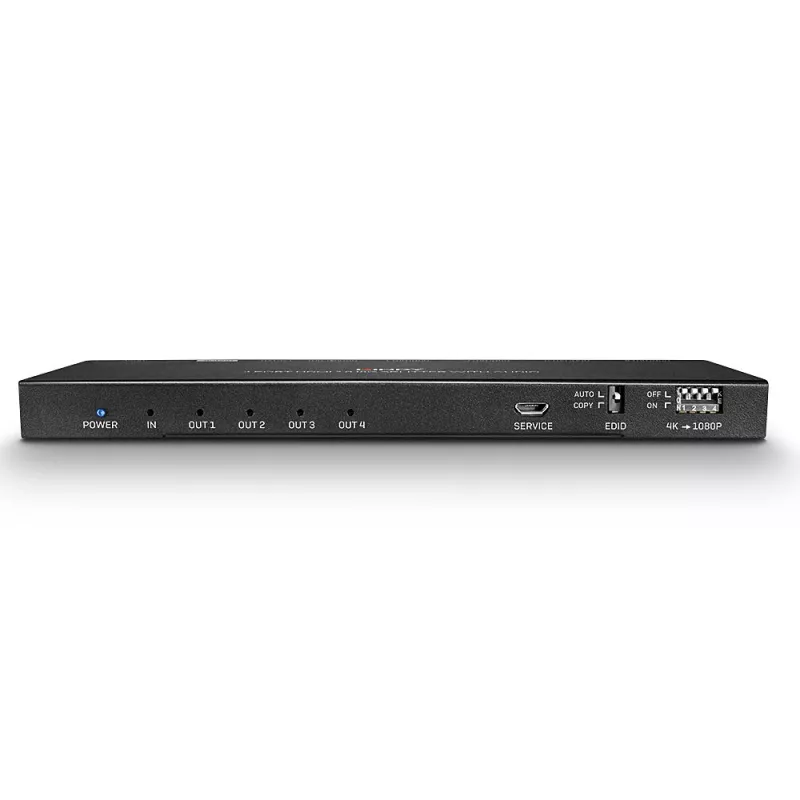 Lindy 4-Port HDMI 18G Splitter με ήχο και downscaling