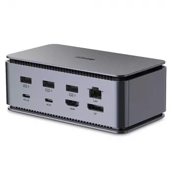 Lindy DST-Pro USB4, USB-C βάση σύνδεσης φορητού υπολογιστή