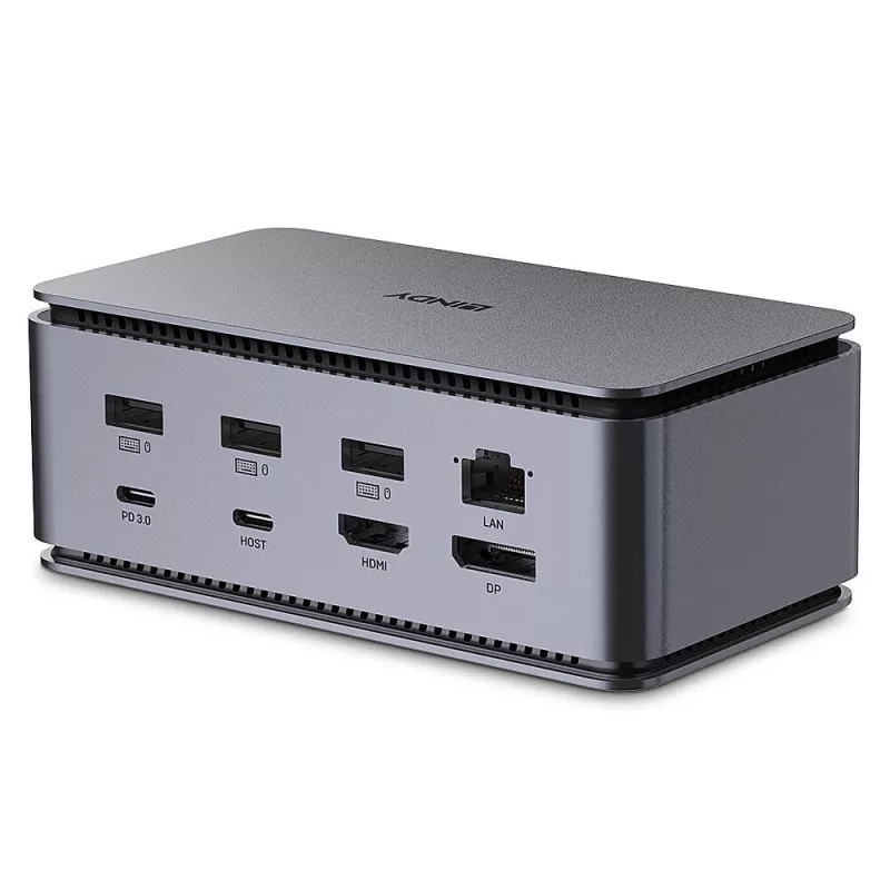 Lindy DST-Pro USB4, USB-C βάση σύνδεσης φορητού υπολογιστή