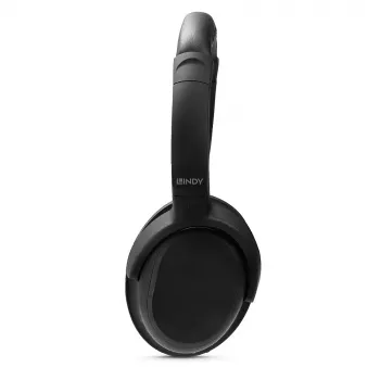 Lindy LH500XW+ ακουστικά ενσύρματα & ασύρματα κεφαλόδεσμος μουσική USB Type-C Bluetooth Μαύρο