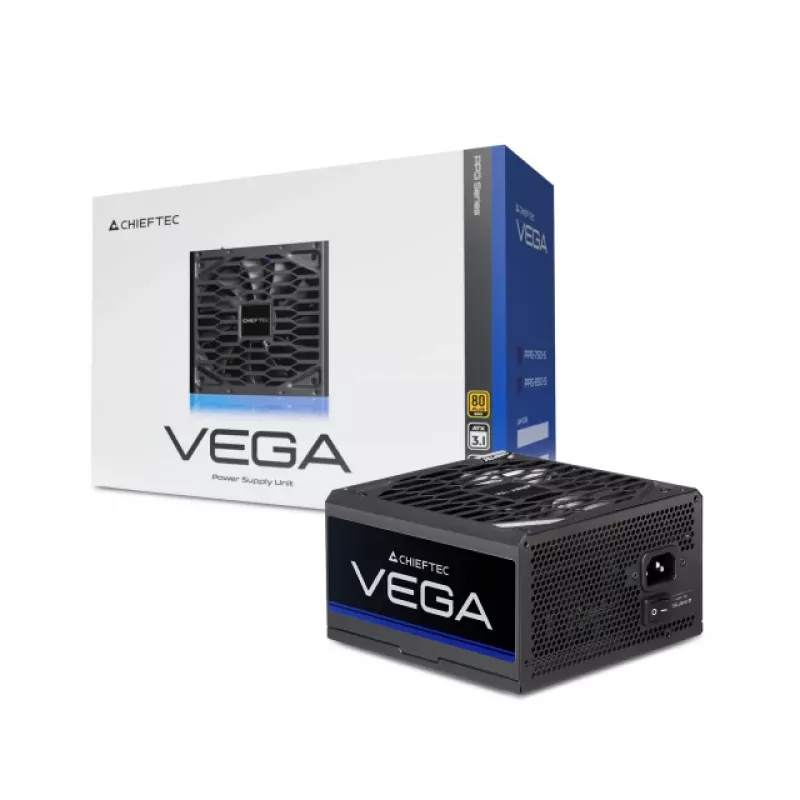 Chieftec Vega PPG-850-S Τροφοδοτικό 850 W 20+4-Pin ATX ATX Μαύρο