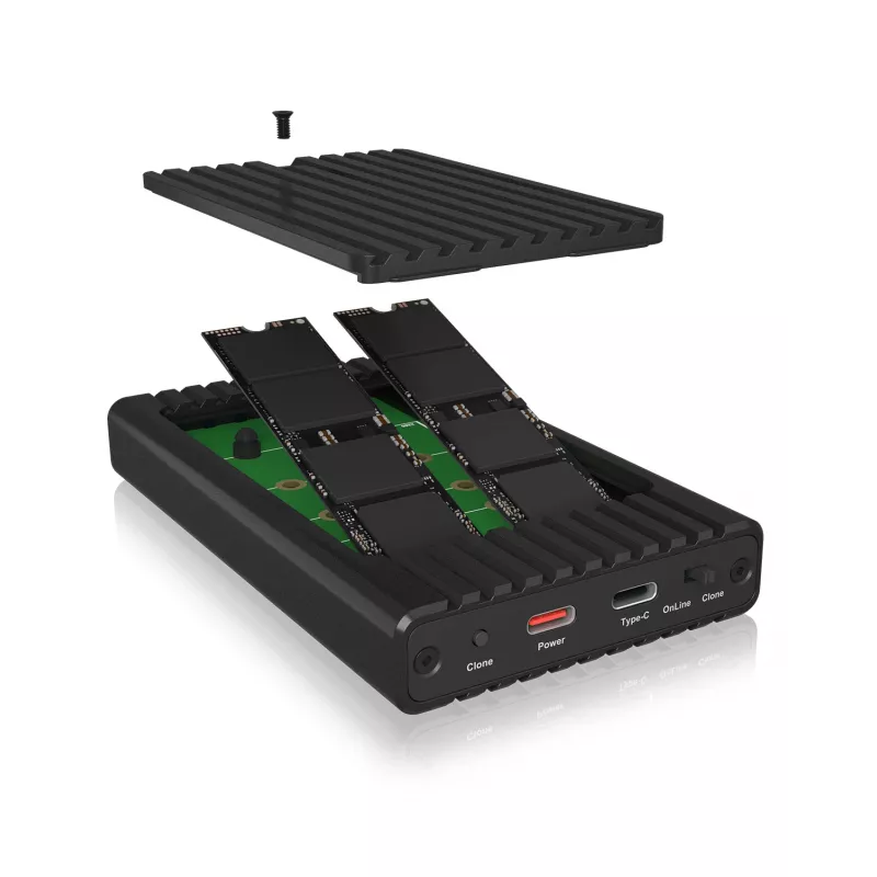ICY BOX IB-2817MCL-C31 Θήκη SSD M.2 Μαύρο USB