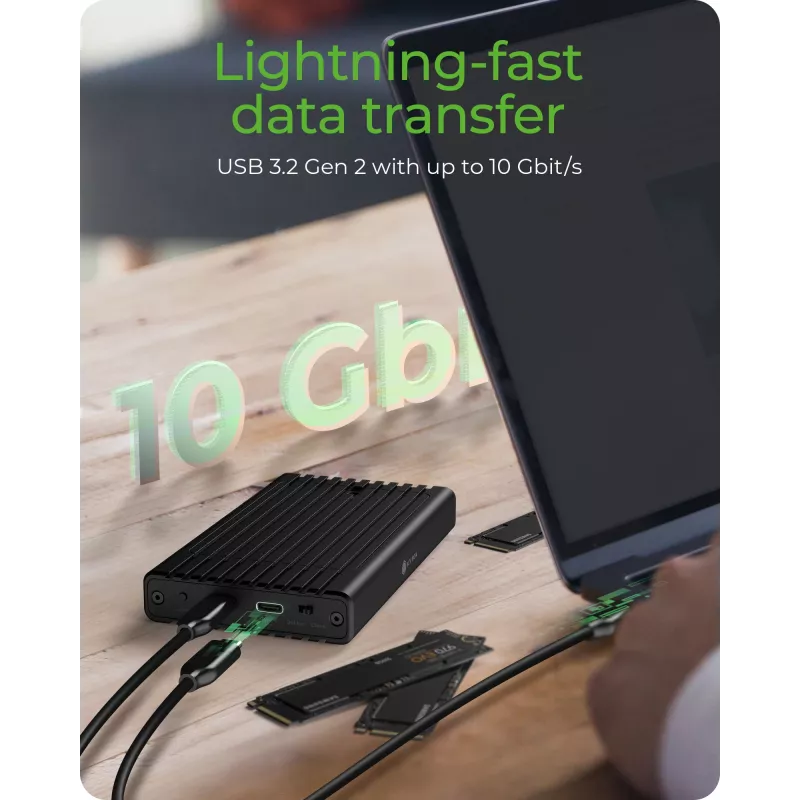 ICY BOX IB-2817MCL-C31 Θήκη SSD M.2 Μαύρο USB