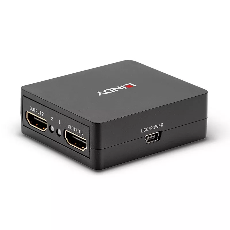 Lindy 2-Port HDMI 18G Splitter, συμπαγές