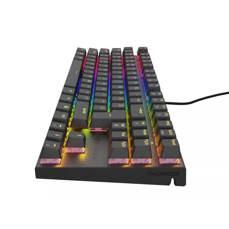 GENESIS Thor 303 TKL Πληκτρολόγιο Gaming USB QWERTY Ισπανικό Μαύρο