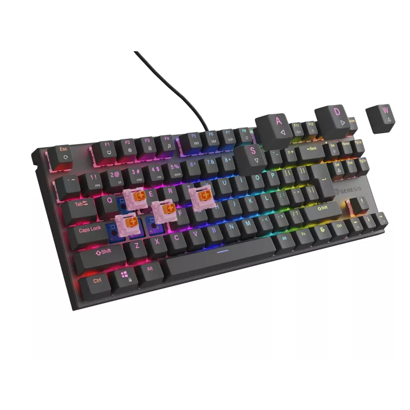 GENESIS Thor 303 TKL Πληκτρολόγιο Gaming USB QWERTY Ισπανικό Μαύρο
