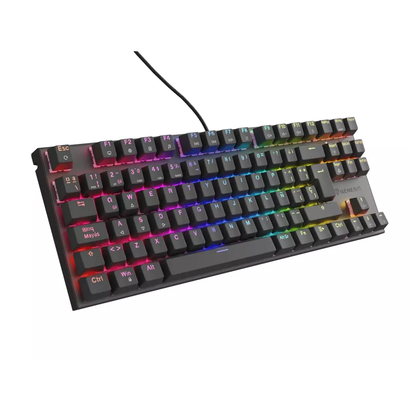 GENESIS Thor 303 TKL Πληκτρολόγιο Gaming USB QWERTY Ισπανικό Μαύρο