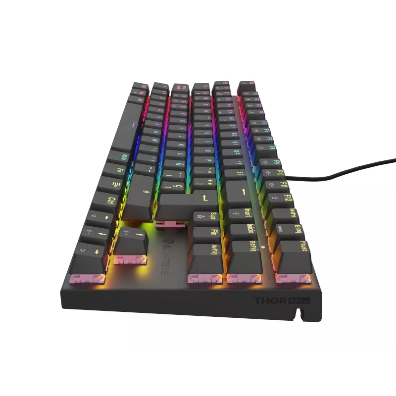 GENESIS Thor 303 TKL Πληκτρολόγιο Gaming USB QWERTY Ισπανικό Μαύρο