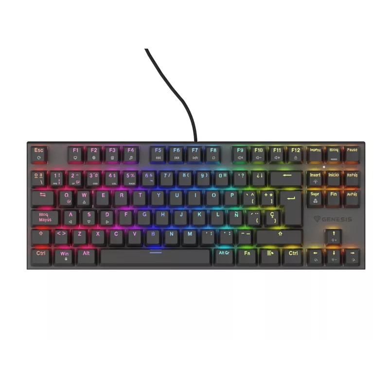 GENESIS Thor 303 TKL Πληκτρολόγιο Gaming USB QWERTY Ισπανικό Μαύρο