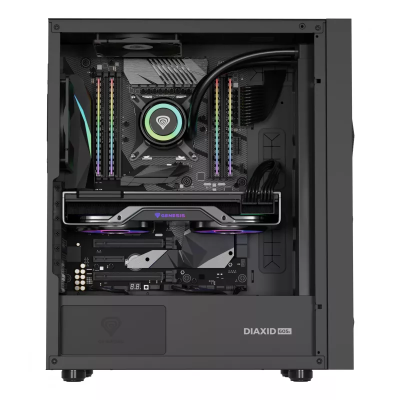 GENESIS Diaxid 605F Midi Tower Μαύρο