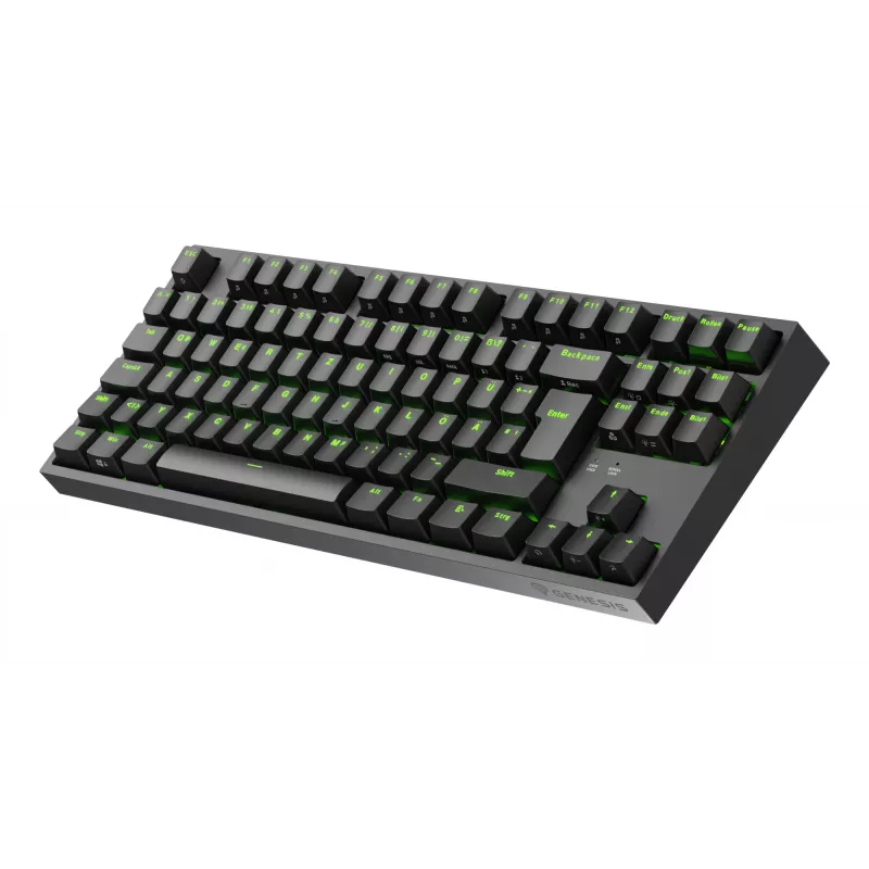 GENESIS Thor 404 TKL Πληκτρολόγιο Gaming USB QWERTZ Γερμανικό Μαύρο