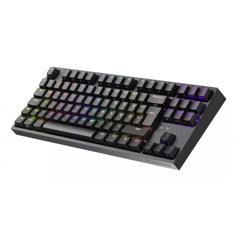 GENESIS Thor 404 TKL Πληκτρολόγιο Gaming USB QWERTZ Γερμανικό Μαύρο