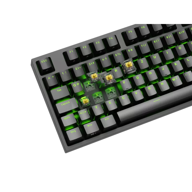 GENESIS Thor 404 TKL Πληκτρολόγιο Gaming USB QWERTZ Γερμανικό Μαύρο