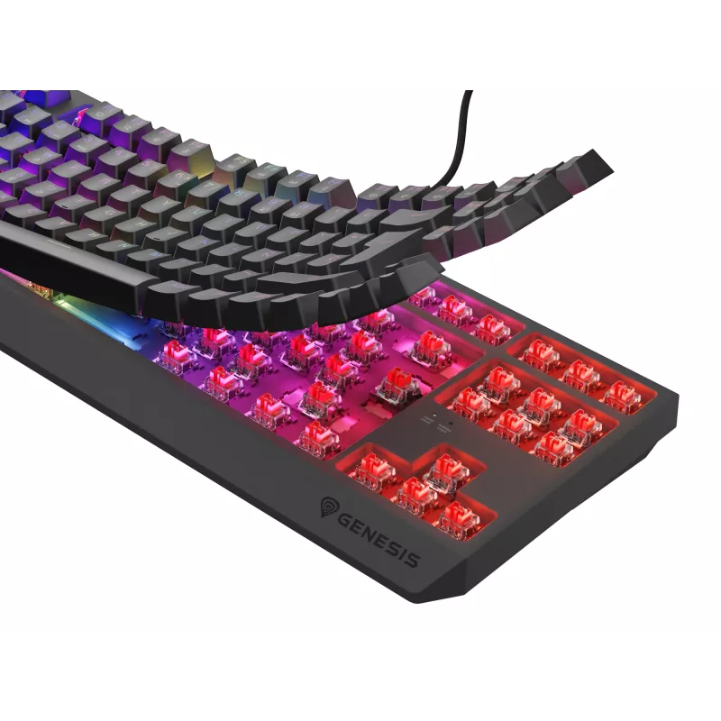 GENESIS Thor 230 TKL Πληκτρολόγιο Gaming USB QWERTY Ισπανικό Μαύρο