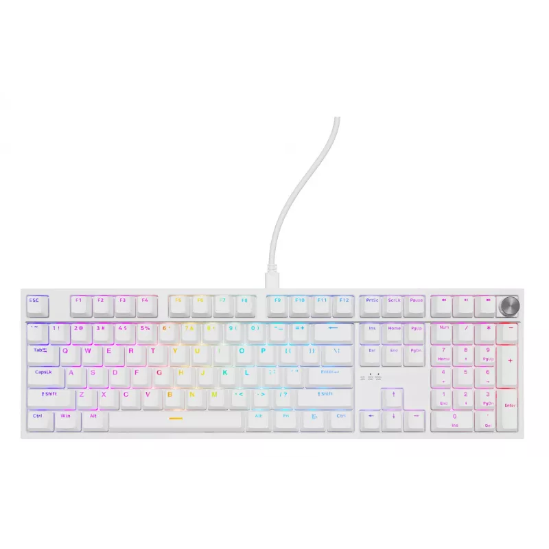 GENESIS NKG-2300 Πληκτρολόγιο Universal USB QWERTY Αγγλικό Λευκό