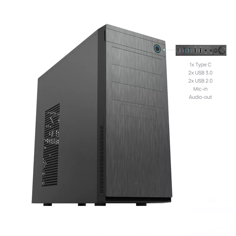 Chieftec HC-10B-OP Κουτί υπολογιστή Mini Tower Μαύρο