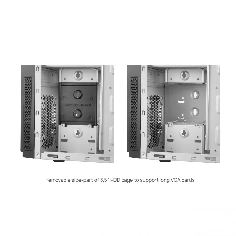 Chieftec HC-10B-OP Κουτί υπολογιστή Mini Tower Μαύρο