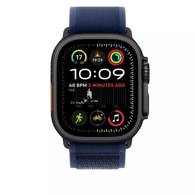 APPLE 49 mm Blue Trail Loop – S/M – μαύρο φινίρισμα Titanium
