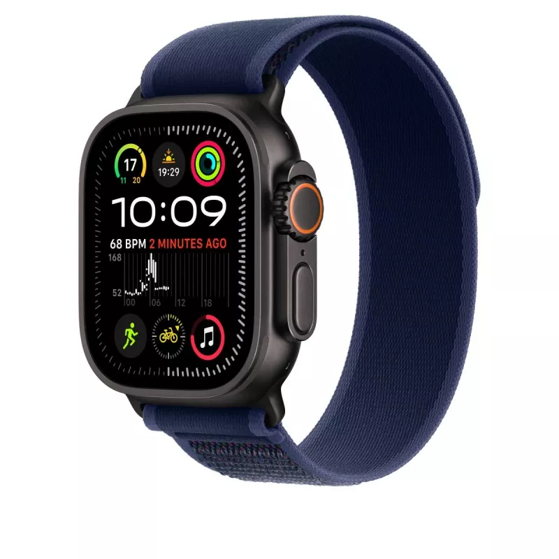 APPLE 49 mm Blue Trail Loop – S/M – μαύρο φινίρισμα Titanium