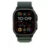 Μπάντα Apple 49mm Dark Green Alpine Loop Small μαύρο φινίρισμα Titanium