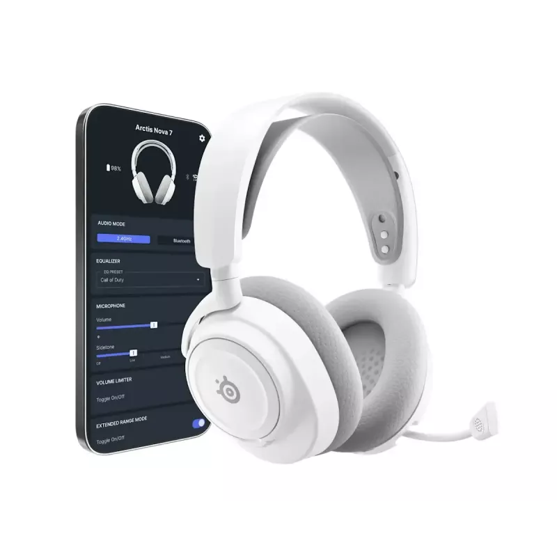SteelSeries Arctis Nova 7 Gen 2 61731 ακουστικά με μικρόφωνο, λευκά
