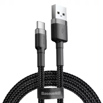BASEUS Καλώδιο δεδομένων Cafule - USB Type-A σε Type-C - 2m - μαύρο