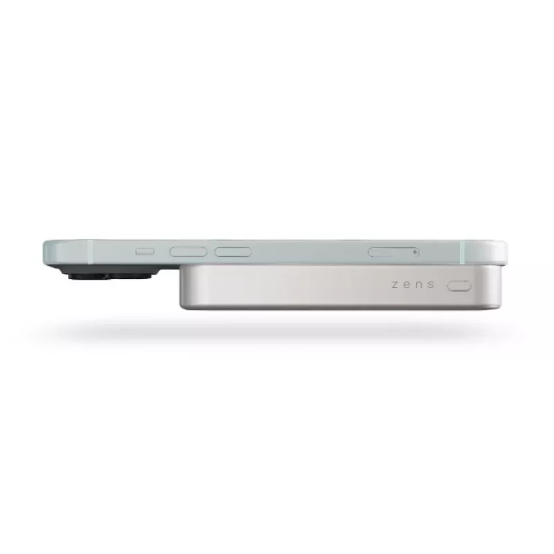 ZENS Powerbank λεπτό Qi2 Al 10000mah Λευκό