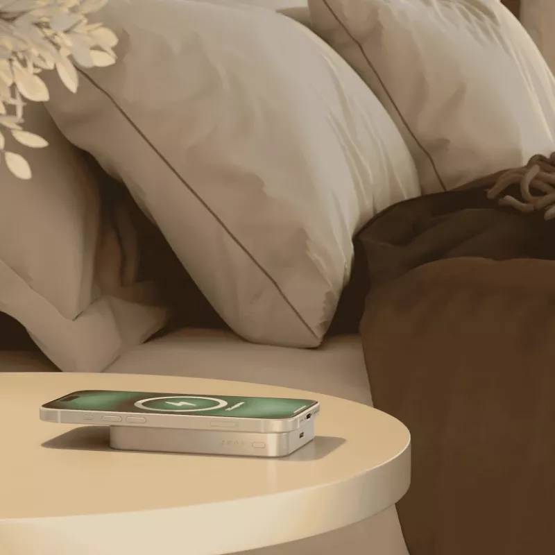 ZENS Powerbank λεπτό Qi2 Al 10000mah Λευκό