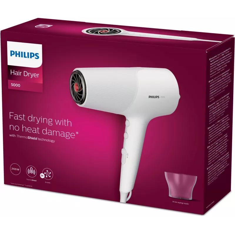 Philips Σειρά 5000 BHD500/00 Σεσουάρ 2100 W Λευκό