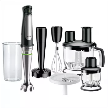 Braun MQ 7087X 1,2 l Ράβδος μίξερ 1000 W Μαύρο, Ανοξείδωτο ατσάλι