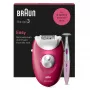 Αποτριχωτική μηχανή Braun Silk-épil 3 SE3-202, 20 τσιμπιδάκια, λειτουργία με ρεύμα, Berry
