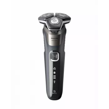 Philips SHAVER Series 5000 S5887/30 ξυριστική μηχανή ανδρών, περιστρεφόμενη, μαύρη, γκρι