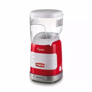 Ariete 2956, Pop Corn Party Time, μηχανή ποπ κορν, μετατρέπει 60 g καλαμπόκι σε 2 λεπτά με θερμό αέρα σε ποπ κορν, χωρίς λιπαρά, 1000 Watt, κόκκινο