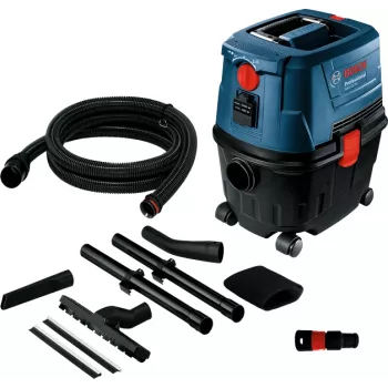 Bosch GAS 15 PS Professional κυλινδρική ηλεκτρική σκούπα, για στεγνή χρήση, 1100 W, 15 L, σακούλα σκόνης