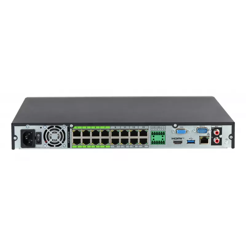 Dahua Technology WizSense NVR5216-16P-EI2 καταγραφέας βίντεο δικτύου 1U μαύρο