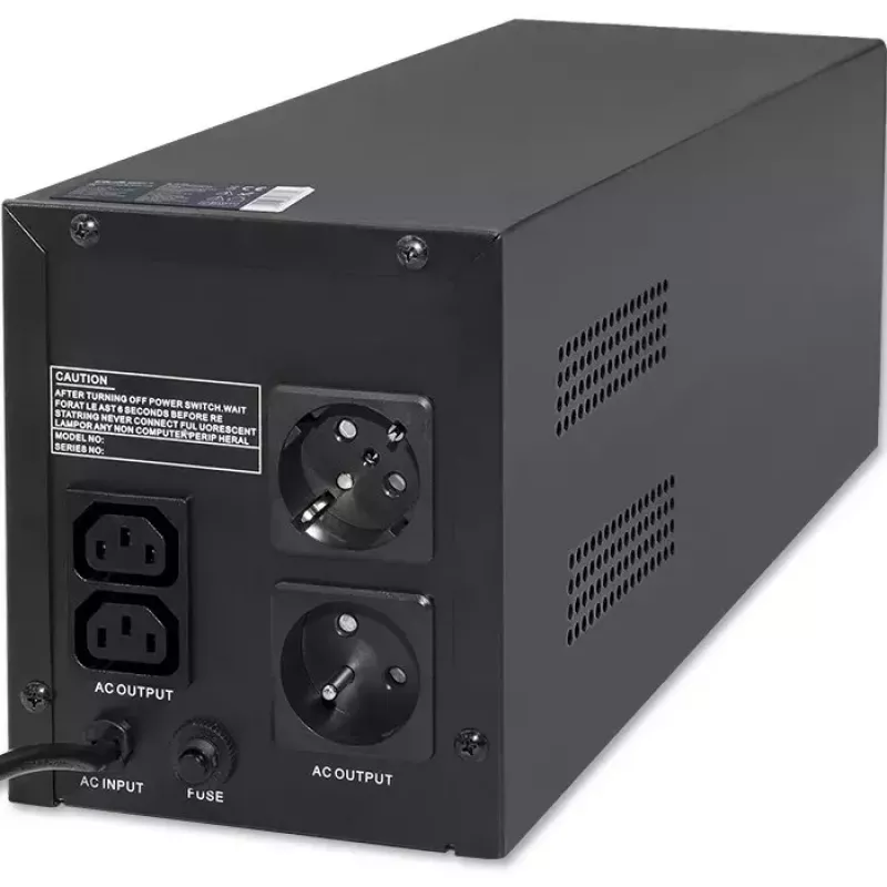 Qoltec UPS 53776 Line-Interactive 1,5 kVA 900 W 4 έξοδοι AC