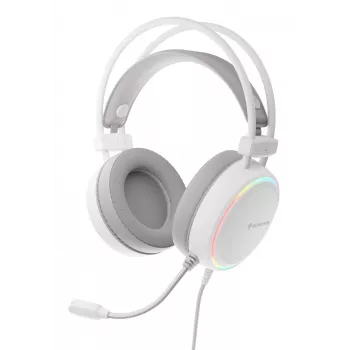 GENESIS NSG-2308 ακουστικά/headset ενσύρματα κεφαλής gaming USB Type-A λευκό