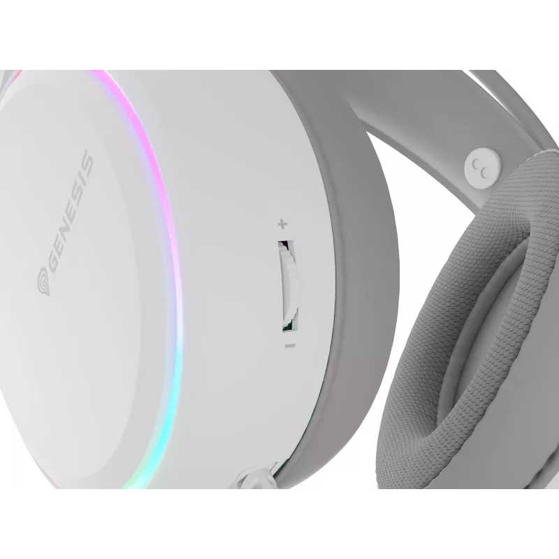 GENESIS NSG-2308 ακουστικά/headset ενσύρματα κεφαλής gaming USB Type-A λευκό