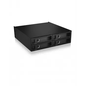 ICY BOX - IB-2242U2K - Backplane, 4x U.2 2,5 NVMe SSD (6-15 mm) για 1x 5,25 θήκη - μαύρο
