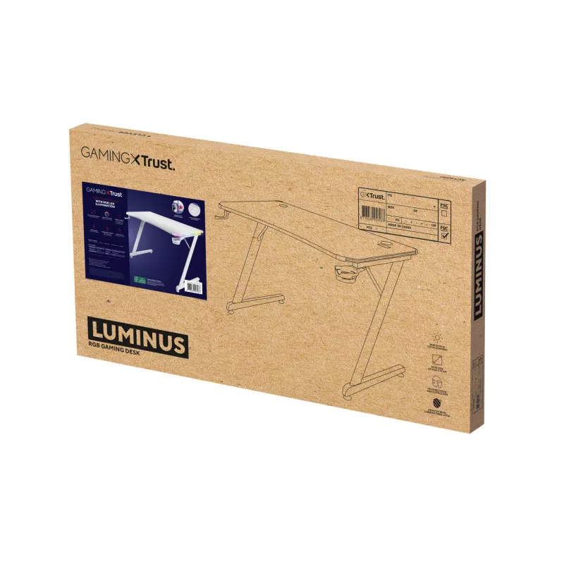 Trust GXT 709W LUMINUS Λευκό