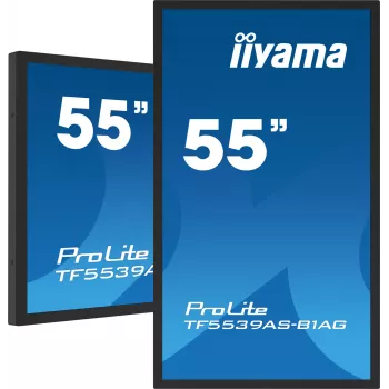 iiyama TF5539AS-B1AG Οθόνη Signage Σχεδιασμός Kiosk 138,7 cm (54,6 ίντσες) LED 435 cd/m² 4K Ultra HD Μαύρο Touchscreen Ενσωματωμένος επεξεργαστής Android 11 24/7