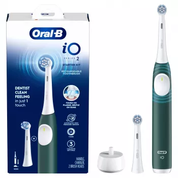 Ηλεκτρική οδοντόβουρτσα BRAUN Oral‑B iO Series 2 Πράσινο επαναφορτιζόμενη με θήκη ταξιδίου