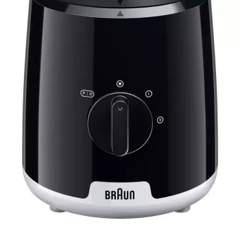 Braun JB1051BK PowerBlend 1 επιτραπέζιο μπλέντερ, 600 W, 1,25 l, γυάλινη κανάτα, μαύρο