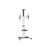 Equip 650602 τρόλεϊ για οθόνη LFD 37-70 ιντσών (94-177,8 cm), περιστροφή 90°, μέγ. VESA 600 x 400 mm, 50 kg, αλουμίνιο, μαύρο, λευκό