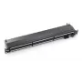 Equip Patch panel 24 θυρών Cat.6A θωρακισμένο, Μαύρο, RJ-45, Χρυσό, Cat6a, τοποθέτηση σε rack, 1U, Μαύρο