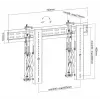 Equip Βάση επιτοίχιας στήριξης βίντεο 37 inch-70 inch Pop-Out