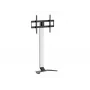 Βάση/στήριγμα TV EQUIP 650614 για οθόνες 37 inch–86 inch, έως 45 kg, VESA 100x100–600x400, ύψος 900–1100 mm, κλίση -10° έως 5°, ασημί